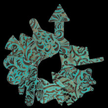 Load image into Gallery viewer, TURQUOISE TOOLED CHARMS