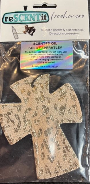 CROSS SHAPES reSCENTit CAR CHARMS