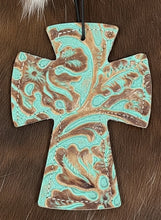 Load image into Gallery viewer, TURQUOISE TOOLED CHARMS
