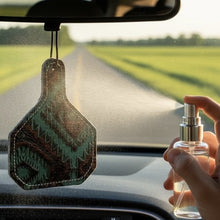 Load image into Gallery viewer, EAR TAG SHAPES reSCENTit CAR CHARMS
