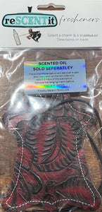 RED TOOLED CHARMS